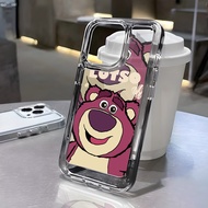 Transparent Strawberry Bear Shadow soft case Oppo A6 Pro Note 70Reno 14F C71 A5 A5x A3x A5i A3 A3X A