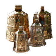 Brass Hexagonal Cow Bell Klontong Cow Pendulum Buffalo Goat Fence Bell
