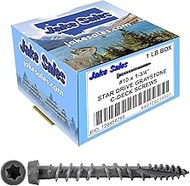 10 x 1-3/4" GRAYSTONE Composite Decking Screws. Exterior Coated, Pressure Treated and ACQ Lumber Com