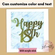 Happy 18th cake topper / debut cake topper birthday topper