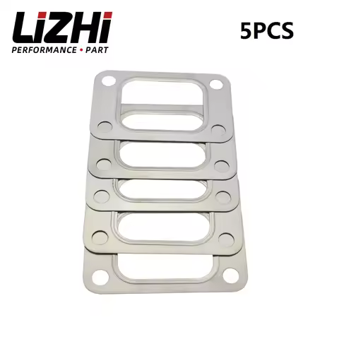 LIZHI RACING - 5pcs(lot) Turbo Turbine Inlet Stainless Steel304 Gasket For T25 T28 HQ turbo inlet ga