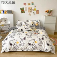 Snoopyชุดเครื่องนอนผ้าปูที่นอนปลอกหมอนผ้านวมครบเซ็ต6ชิ้น a Kuromi#8 3.5 ฟุต