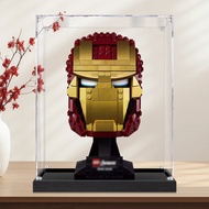 [Acrylic Display Box] Iron Man Helmet Acrylic Display Box Suitable for Lego 76165 Building Block Tra