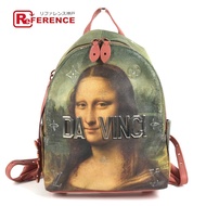 LOUIS VUITTONFL2187 大師系列蒙娜麗莎棕櫚泉雙肩包