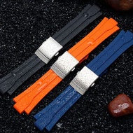 Watch Strap Suitable for ORIS ORIS Diving 7730 Racing Sports Williams 7740 Convex Rubber Silicone Wa
