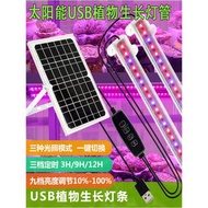 太陽能植物補光燈管生長燈5V防水USB全光譜蔬菜花卉三色可調led燈