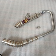 Exhaust 1set Original Gaok77 open Spec pipe 51mm for Tmx 125 155 Rusi tc 125 155 Bajaj ct 100 125 Sn