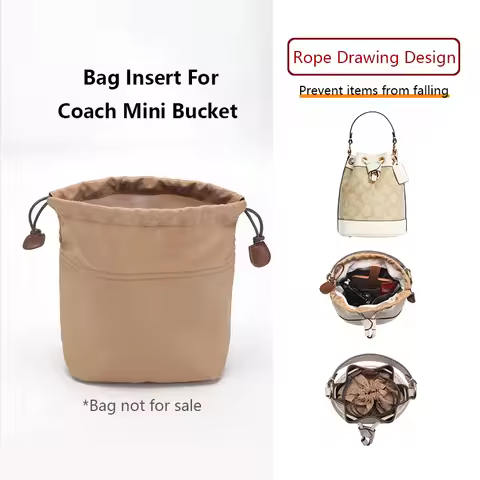Lightweight Bag Insert For Coach Mini Bucket Bag Waterproof Bag Organizer Insert Bag Support Storage