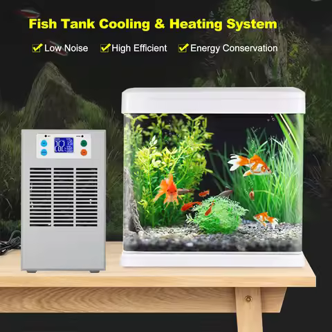 100W 30L Small Fish Tank Water Heater & Chiller Aquarium Chiller Semiconductor Electronic Aquarium C