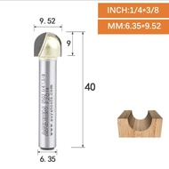 Mũi phay cnc gỗ mũi soi alu quả đào tròn dao cầu ARDEN 0502 AD-0502