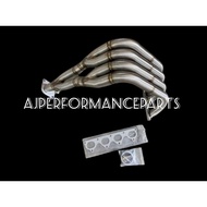 HONDA ACCORD PRELUDE SM4 SV4 H22A F20B JASMA RACING TRI-Y 4X2X1 STAINLESS STEEL EXTRACTOR