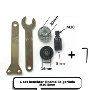 Set Arbor Mandrel Konektor Adaptor Dinamo ke Gerinda