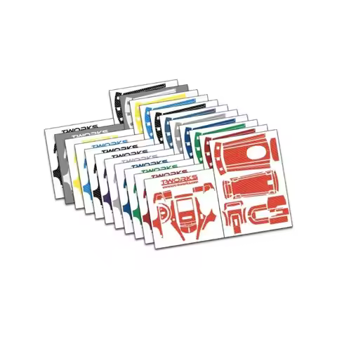 Original T Works TS-072 3D Carbon Fiber Radio Skin Sticker ( For Futaba T3PV ) 6colors Rc Tool