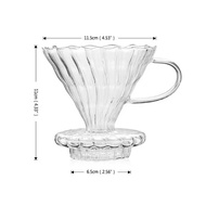 V60 Dripper Coffee Filter - Glass Coffee Dripper 02