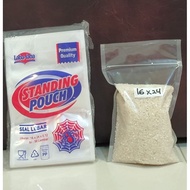 PLASTIK STANDING POUCH/PLASTIK BERDIRI UKURAN 16x24