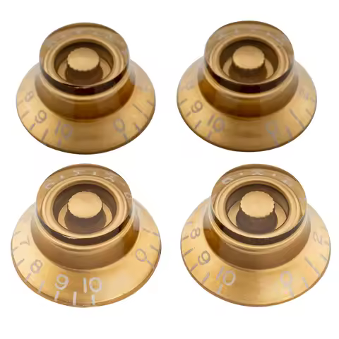 Musiclily Pro Metric Coarse 18-Spline Top Hat Bell Knobs Tone Volume Control Knobs for Epiphone LP S