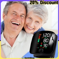 ZenithGlow Voice Prompt Blood Pressure Monitor Rechargeable Digital Wrist Style With Big LCD
