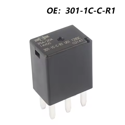 12V DC 301-1C-C-R1 U01 Automotive Relay 35A/20A 5Feet Coil Bistable Latching Relay DPDT 30VDC 2A 1A 