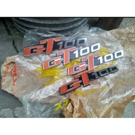 Original suzuki gt100 emblem, original suzuki gt100 battery box emblem