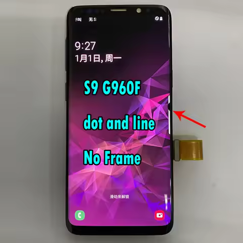 AMOLED Defect Line point Burn For Samsung S9 LCD Display Touch Screen Digitizer For S9 G960F G960U G