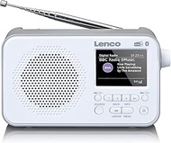 Lenco PDR-036 Portable DAB+ Radio - Bluetooth 5.0 - PLL FM Radio - 4 Memory Space Buttons - 2.4 Inch