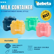 Bebeta Milk Container 3- Comp. Bowl Style