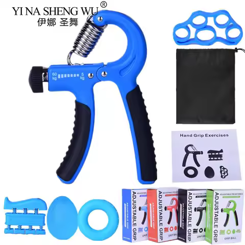 8-Piece Set Professional Hand Strength Training Silicone Rehabilitation Equipment Grip Strengthener 