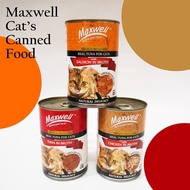 Maxwell Cat's Can Food Tuna Salmon Chicken in Broth Makanan Kucing Dalam Tin Maxwell