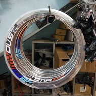 (2PC) RIMS VELG SEPEDA GT HALF5 20 451 40MM 28H 32H NT PACIFIC DECA - Goes Store87