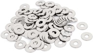 uxcell M6x18mmx1.5mm Stainless Steel Round Flat Washer for Bolt Screw 100Pcs