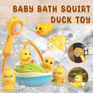 Cute Baby Bath Toys Mainan mandi bayi untuk kanak-kanak dengan 3 mainan mandi bebek elektrik mainan 