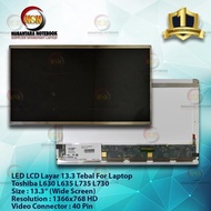 LAYAR 13.3 thick LCD LED Screen for Toshiba L630 L635 L735 L730 C630 Laptop