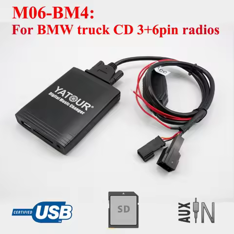 Yatour digital cd changer Car stereo USB bluetooth adapter for BMW