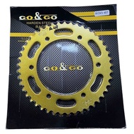 YAMAHA R15 R15M MT15 SPROCKET 428 GOLD SIZE 14-15 45-52