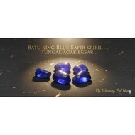 5 pcs king blue sapphire stone, single gravel, slightly big