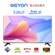 【Free Wall Mount】Sakura Smart TV 32/40Inch Android9.0 TV/Wifi/YouTube/Netflix/DVB-T2 TCLG40SM-LED TV