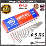 (0.5KG 15PCS) 3.2MM 10# POWERWELD S-12 S12 E6013 3.2MM WELDING ROD ELECTRODE