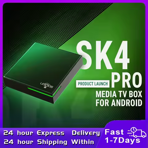 UGOOS SK4 Pro Smart TV Box Android 14 Amlogic S905x5M-J 4GB 64GB 2.4G/5G Wifi BT5.4 4K Set Top Box S