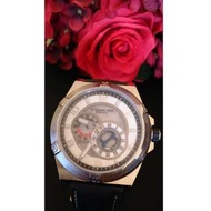 Stuhrling Original 斯圖靈 F1賽車計時手動上鍊機械錶-白/45mm