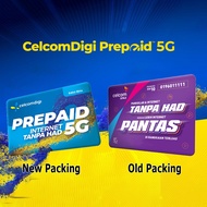 Celcom prepaid sim card 5G Edisi Biru New unlimited internet tanpa had baharu simcard Number simkad 