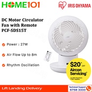 Iris Ohyama DC Motor Circulator Fan with Remote PCF-SDS15T