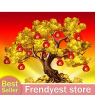 Frendyest DIY 5D Money Tree Full Drill Round Diamond Resin Painting Kit