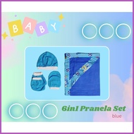 § ❋ ♒ 6-in-1 pranela and mitten,booties and bonnet set