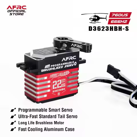 AFRC-D3623HBH-S High Speed Brushless Programmable Servo for ALIGN OXY5 MEG, SAB GOBLIN RAW 700, 450-