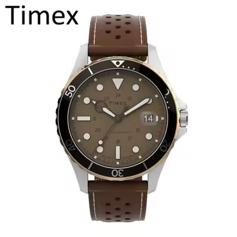 TIMEX Automatic Mechanical Watch Male American Stainless Steel Scratch Proof Waterproof Diving Watch