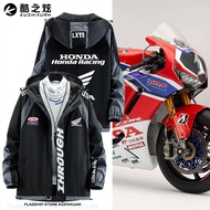 Honda CRB Civic Merchandise Motorcycle Racing Suit Men Women Loose Cardigan Hooded Cargo Jacket Jack