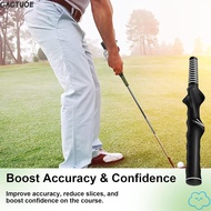 CACTUOE Golf Swing Training Grip, Left-Handed Black Golf Club Grip,  Universal Right-Handed Golf Gri