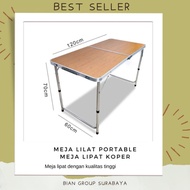 Meja Lipat Koper Hpl Meja Serbaguna Meja Lipat Portable Meja Kaki