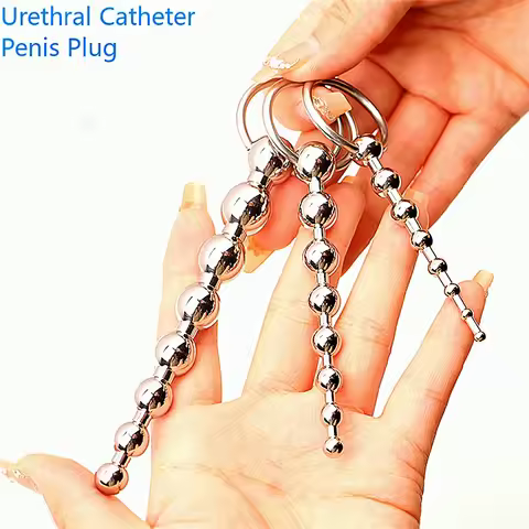 Metal Urethra Plug Dilator Round Bead Horse Eye Uretal Stimulation Stimulator Male Masturbation Adul