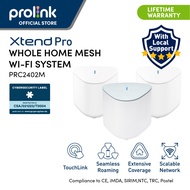 SG Cyber Security Certified (Pack of 3) Prolink AC2100 Xtend Pro Whole Home Mesh Wifi Router System